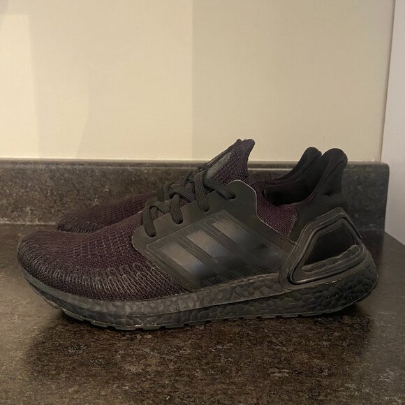 Adidas Ultraboost 20 'Triple Black' - Size 6.5 - Picture 4 of 8